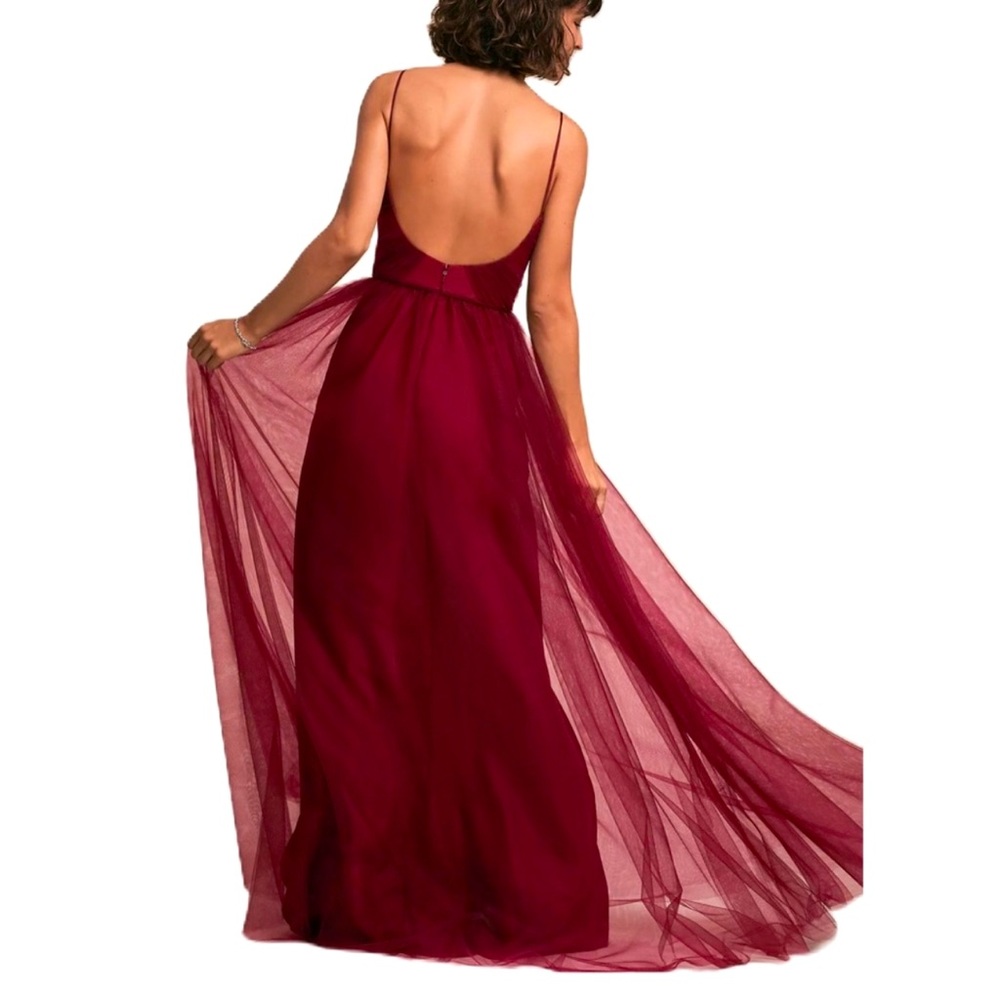 Anthropologie Camden Dress Long — Bordeaux